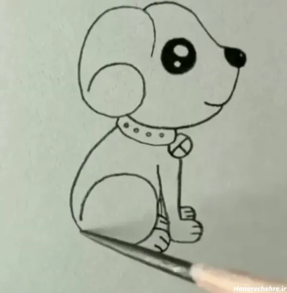  عکس نقاشی سگ آسان