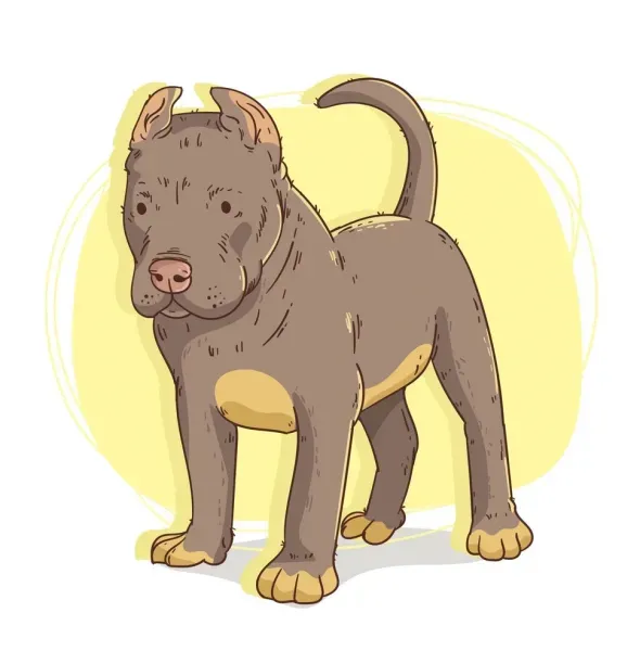  عکس نقاشی سگ آسان