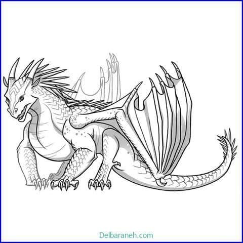  عکس نقاشی اژدهای آسان