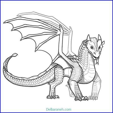  عکس نقاشی اژدهای آسان