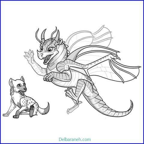  عکس نقاشی اژدهای آسان