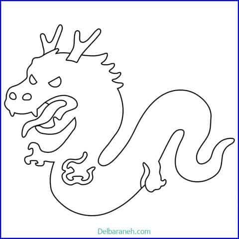  عکس نقاشی اژدهای آسان