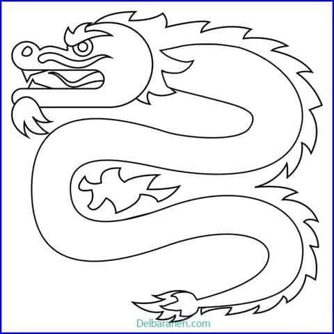  عکس نقاشی اژدهای آسان