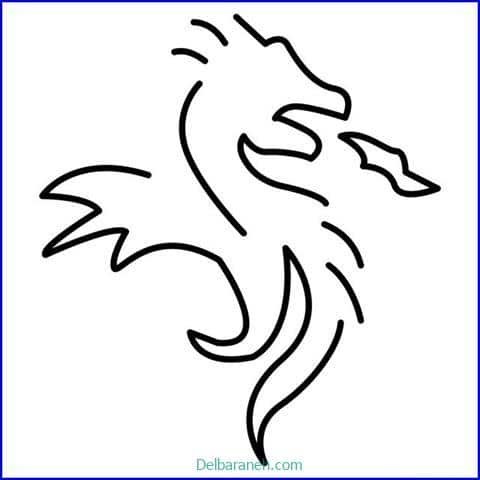  عکس نقاشی اژدهای آسان