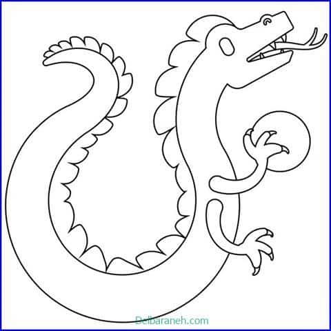  عکس نقاشی اژدهای آسان