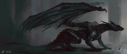  عکس نقاشی اژدها ترسناک