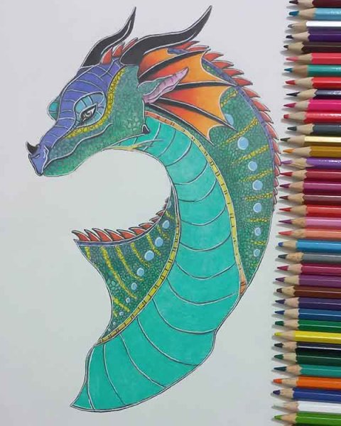 نقاشی اژدهای خشم شب