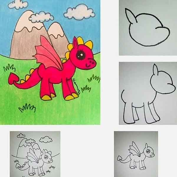 نقاشی اژدهای خشم شب