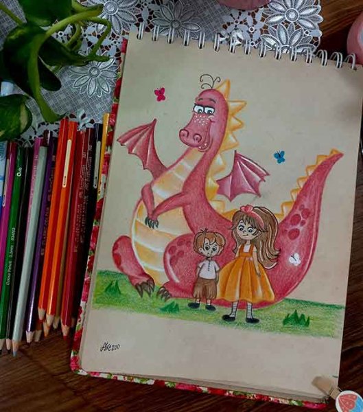 نقاشی اژدهای خشم شب