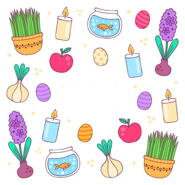  عکس نقاشی عید نوروز آسان
