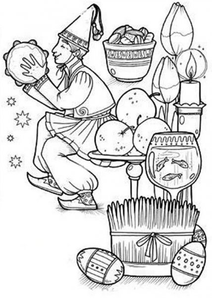  عکس نقاشی عید نوروز آسان