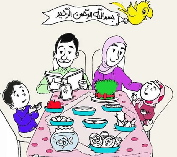  عکس نقاشی عید نوروز آسان