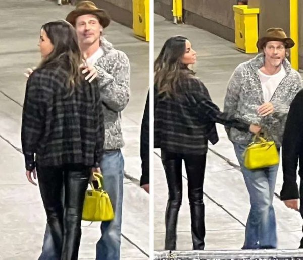  عکس برد پیت و همسر جدیدش