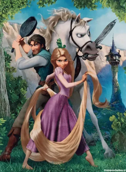  عکس انیمیشن راپونزل گیسو کمند