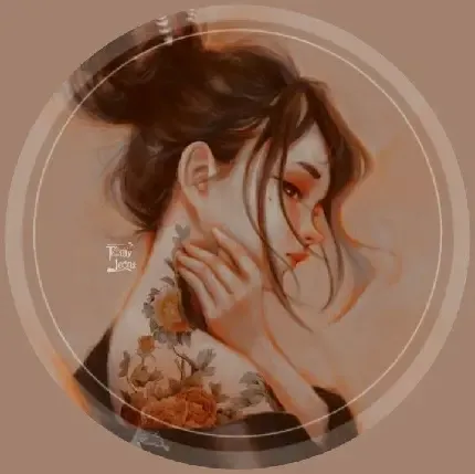 عکس دختر کارتونی رویایی