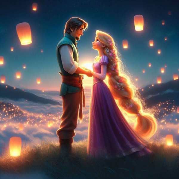  عکس راپونزل و یوجین عاشقانه