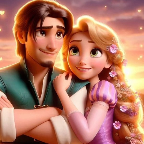  عکس راپونزل و یوجین عاشقانه