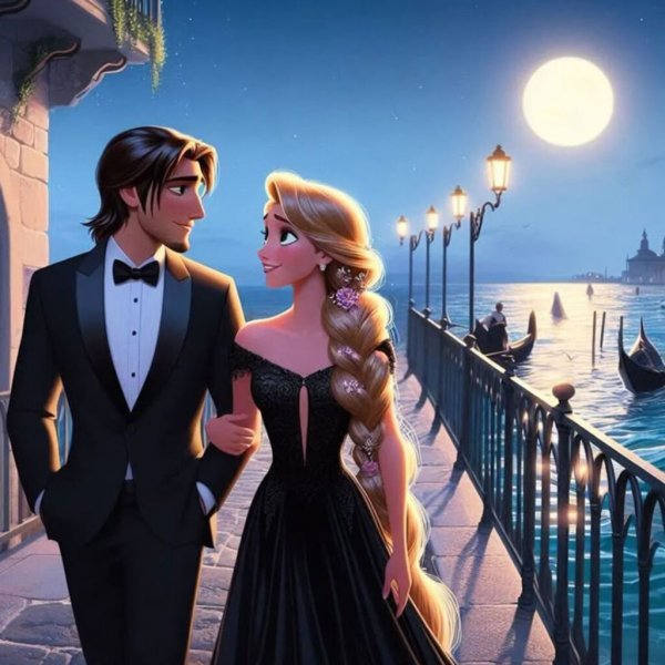  عکس راپونزل و یوجین عاشقانه