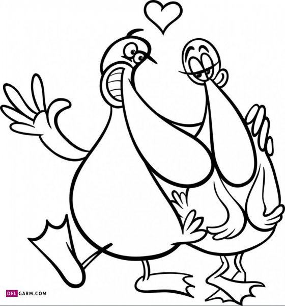  عکس نقاشی اردک کیوت فانتزی