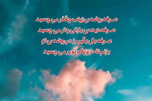 عکس نوشته روز عرفه