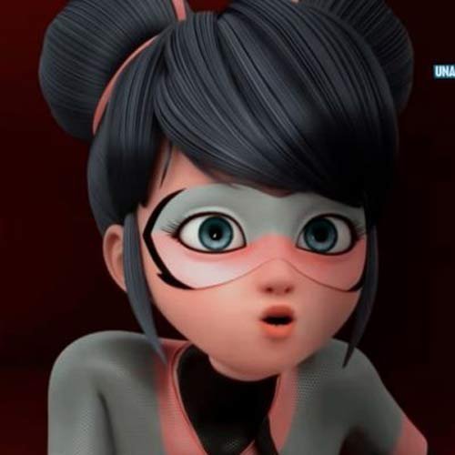  عکس دختر کفشدوزکی و گربه سیاه عاشقانه