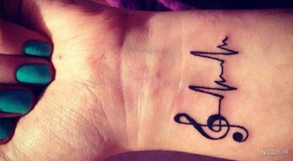  عکس تتو ضربان قلب خفن روی دست