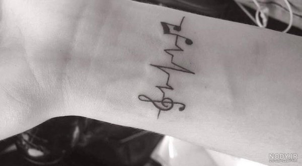  عکس تتو ضربان قلب خفن روی دست