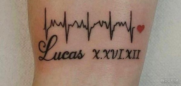  عکس تتو ضربان قلب خفن روی دست