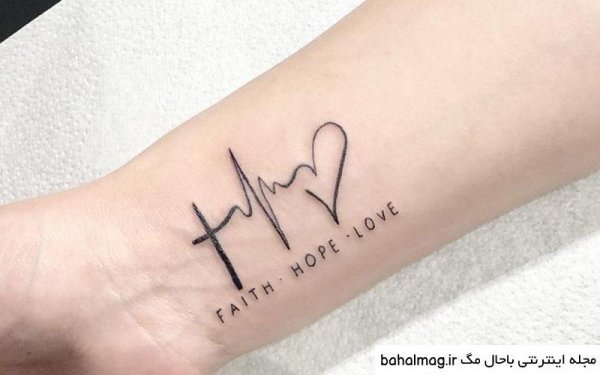  عکس تتو ضربان قلب خفن روی دست