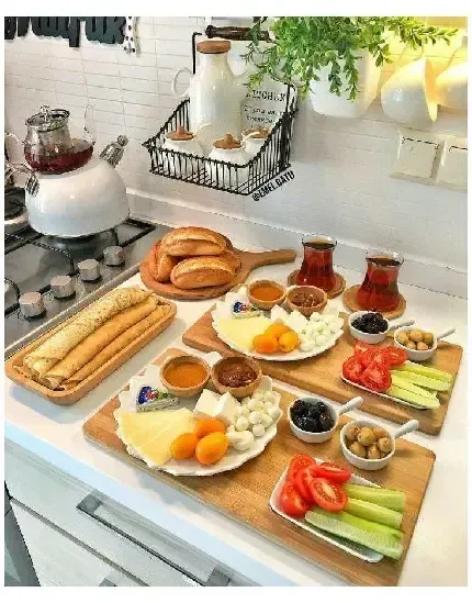 عکس صبحانه خوشمزه لاکچری