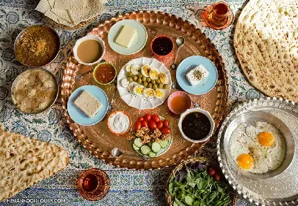  عکس صبحانه خوشمزه لاکچری