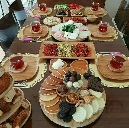  عکس صبحانه خوشمزه لاکچری