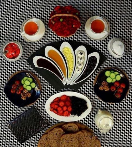  عکس صبحانه شیک برای مهمان