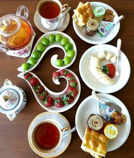  عکس صبحانه شیک برای مهمان