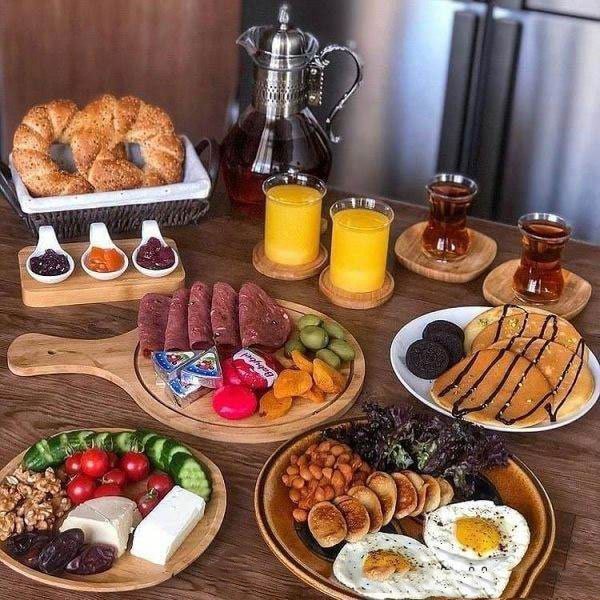  عکس صبحانه شیک برای مهمان