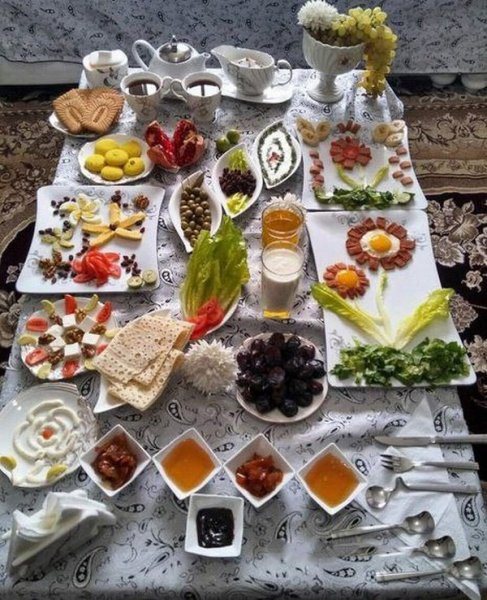  عکس صبحانه شیک برای مهمان