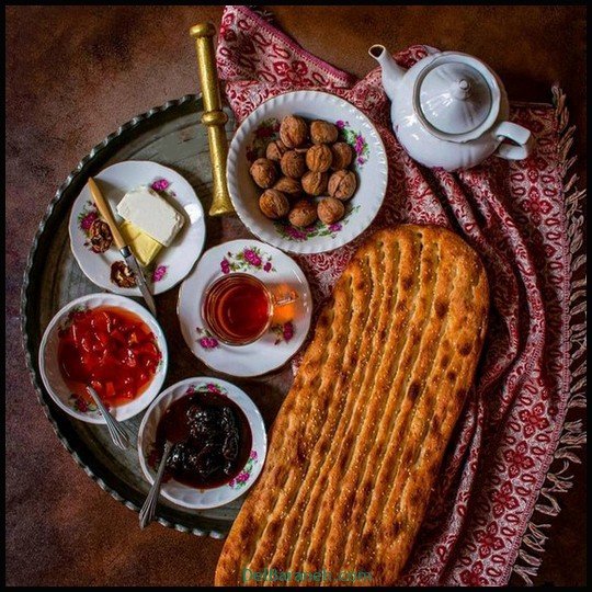  عکس سفره صبحانه قدیمی
