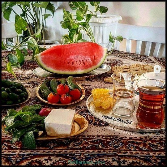  عکس سفره صبحانه قدیمی