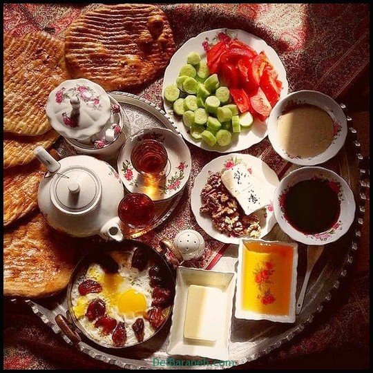  عکس سفره صبحانه قدیمی