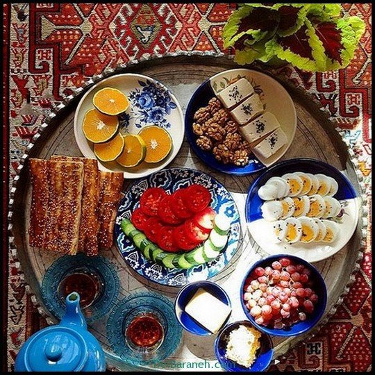  عکس سفره صبحانه قدیمی