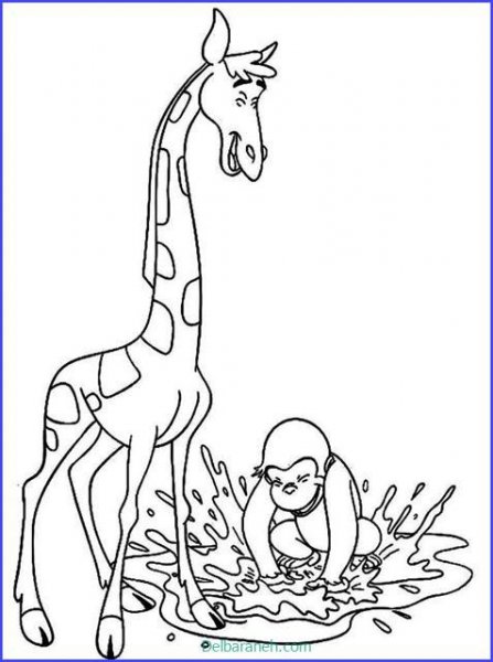  عکس زرافه نقاشی