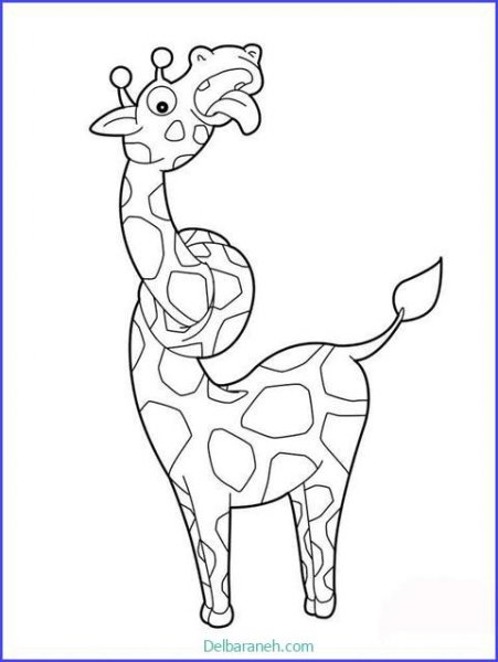  عکس زرافه نقاشی