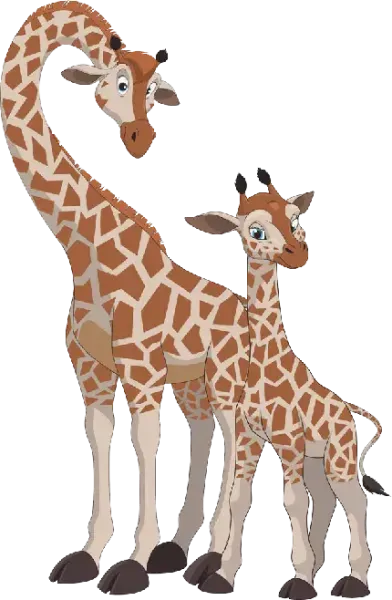  عکس زرافه کارتونی برای پروفایل