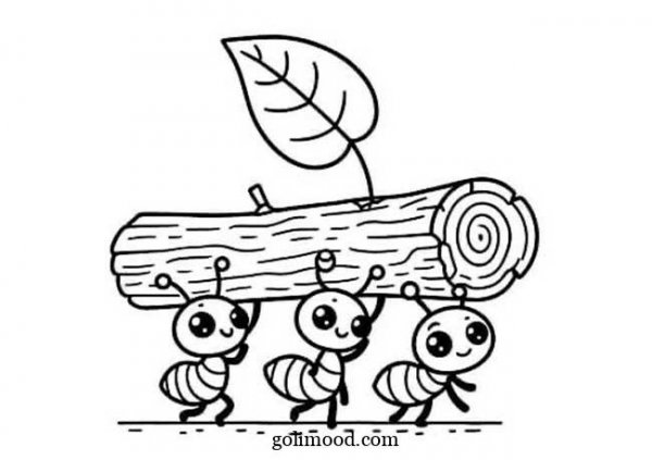 نقاشی مورچه آسان