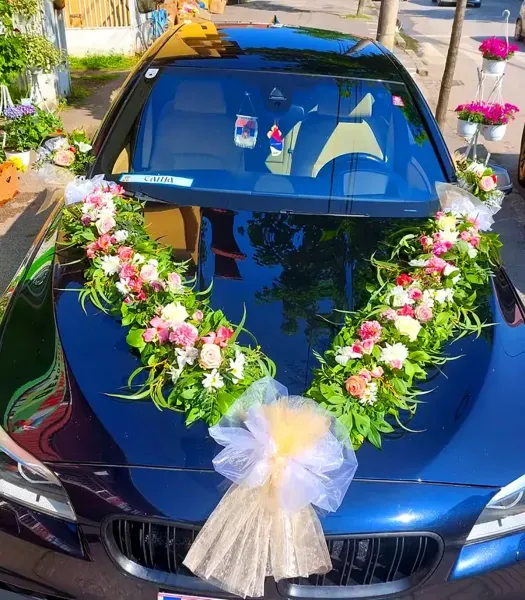  عکس تزیین ماشین عروس جدید