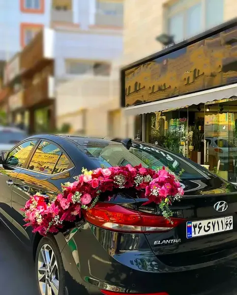  عکس تزیین ماشین عروس جدید