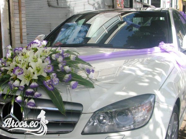  عکس تزیین ماشین عروس جدید