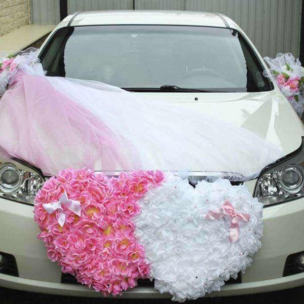  عکس تزیین ماشین عروس بدون گل