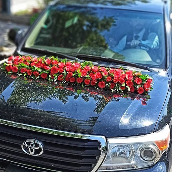  عکس تزیین ماشین عروس بدون گل