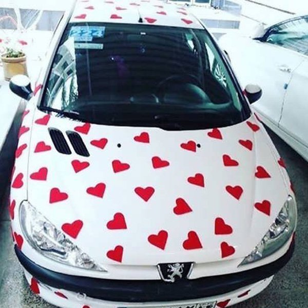  عکس تزیین ماشین عروس بدون گل